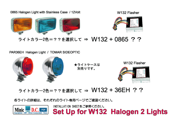 Set Up for W 132 Halgen 2 Lights